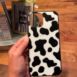 iPhone 12 Pro Max cow print case